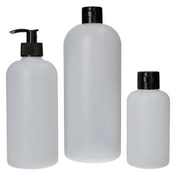Compact Round bottle HDPE Natural
