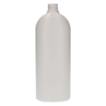 1000 ml bottle Basic Oval HDPE white 28.410