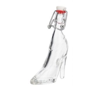 40 ml glazen fles in de vorm van een dames schoen, inclusief dop