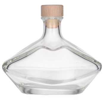 200 ml glazen fles in de vorm van een mond, inclusief dop