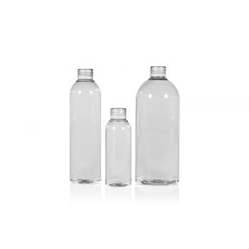 Recycled Basic Round bottles PET Transparent