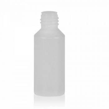 10 ml bottle Mini Round HDPE-LDPE natural